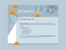 Tablet Screenshot of musicimpressions.com